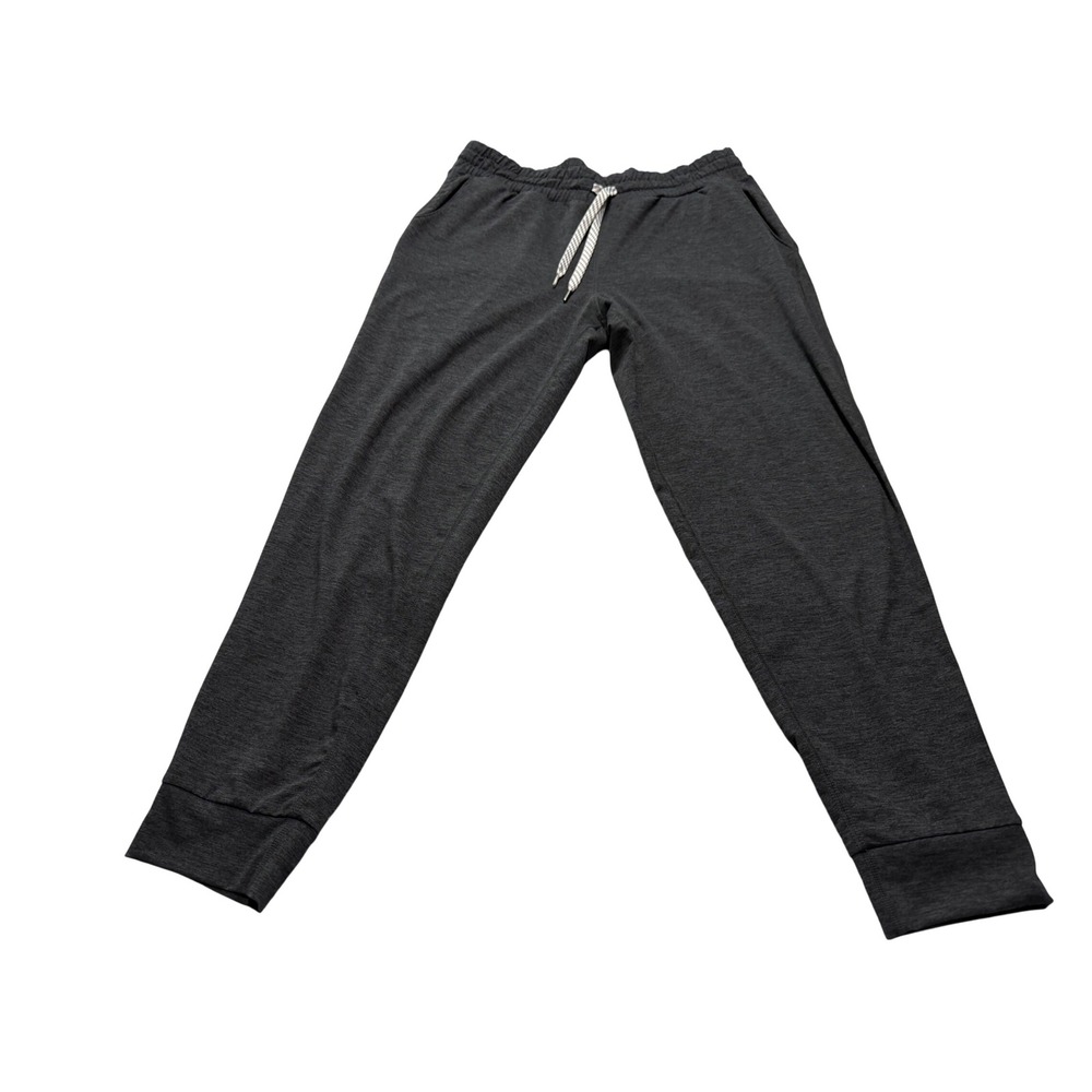 Members Mark Favorite Soft Jogger Black Soot Heather Gray Lounge Pants Large